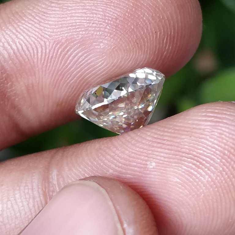 Heritage Portuguese Cut Shape Near Colorless Loose Moissanite For Jewelry