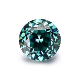 Old European Round Cut Shape Blue Loose Moissanite For Jewelry
