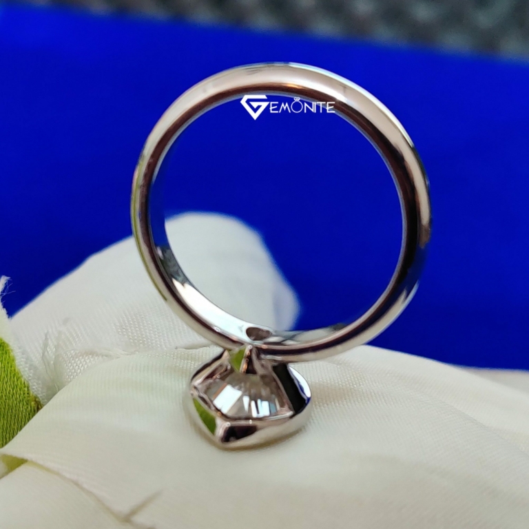 Beautiful 5.0 CT Pear Shape Bezel Moissanite Ring for Engagement, Promise, Wedding, Birthday Gift