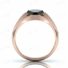 2.5 CT Vintage Coffin Shaped Black Onyx Signet Engagement Ring For Men 14k Gold Signet Wedding Ring Men Black Gemstone Bridal Rings Handmade Statement Ring Promise Anniversary Ring For Men