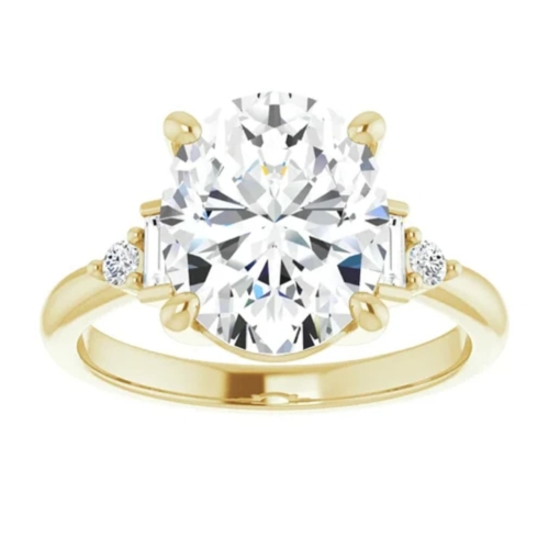 3 Carat Moissanite Rings Moissanite Wedding Ring Oval Cut Moissanite Engagement Ring Promise Gifts for Her Her Wedding Ring