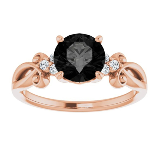1 CT Moissanite Silver/Solid Gold Band Round Cut Moissanite Engagement Ring Moissanite Solitaire Ring Promise Gifts for Her Engagement Rings for Women